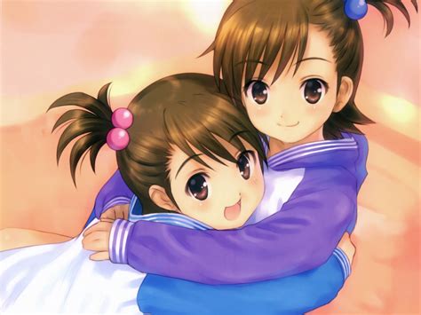 Sfondi Futami Ami Futami Mami Ragazze Carina Abbracci 1500x1125