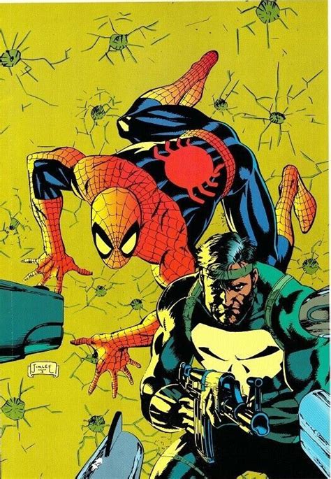 Punisher And Spider Man Print Marvel Jim Lee Art X Men Ebay In 2022