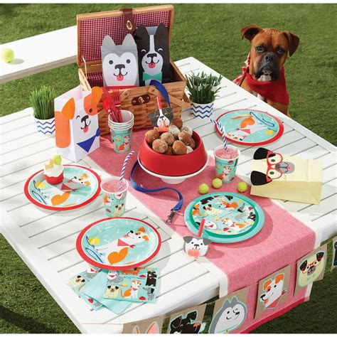 7 Puppy Plates Puppy Party Puppy Party Supplies Dog Party Dog