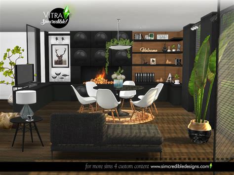 Sims 4 Cc Modern Dining Room