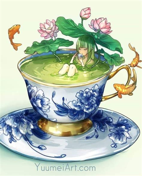 191116 Yuumeiart Ig Update Tea Art Anime Art Cute Food Art