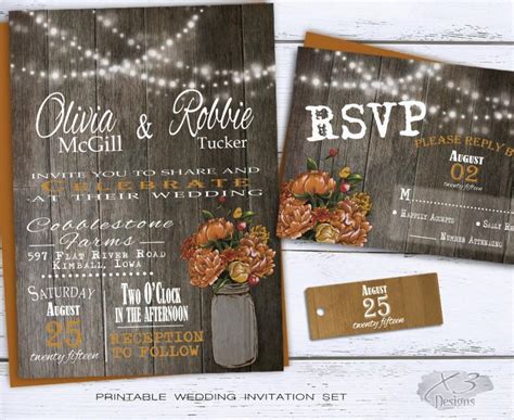 Rustic Fall Wedding Invitation 2316233 Weddbook