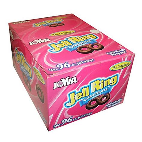 Joyva Original Chocolate Covered Jell Rings 96 Count Box