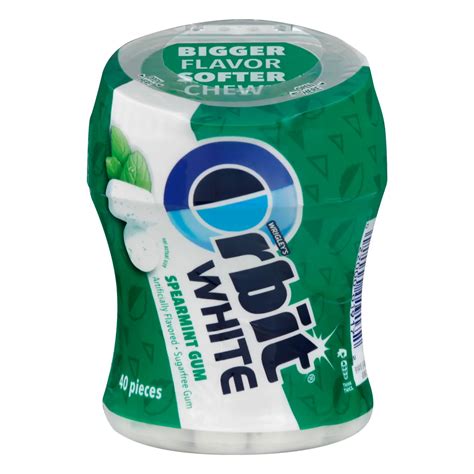 Orbit White Sugarfree Chewing Gum Bottle Spearmint Shop Gum And Mints