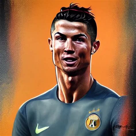 Ultra Realistic Portrait Painting Of Cristiano Ronaldo Stable Diffusion