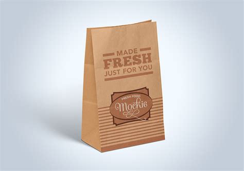 Kraft Paper Take Away Food Packaging Mockup Free Mockup World
