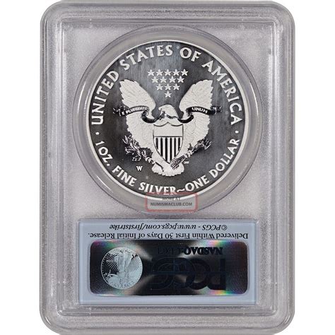 2013 W American Silver Eagle Enhanced State Pcgs Ms70 First Strike