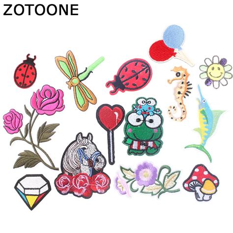 Zotoone Applique Embroidery Flower Patches Iron For Clothes Stranger
