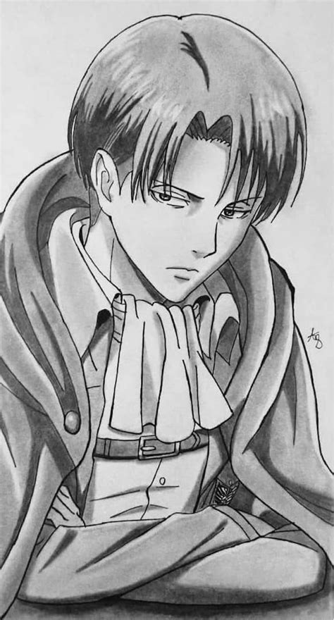 20 Drawings Of Levi Ackerman From Attack On Titan Dessins Faciles