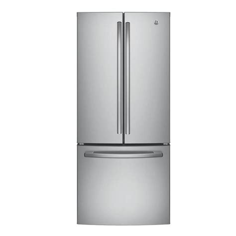 Ge 30 In W 208 Cu Ft French Door Refrigerator In Stainless Steel