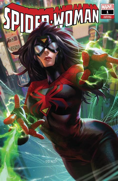 Marvel Comics Comic Book Artwork • Spider Woman 1 Variant Cover By