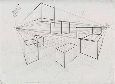 Weekly Doodles And Tuts Cube In 2 Point Perspective