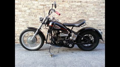 1962 Harley Davidson Flathead Wl 45 Bobber Youtube