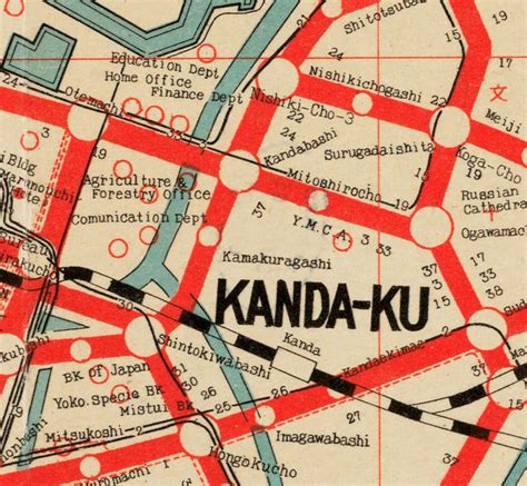It shows the main roads, stopping points (souk, 宿), and castles. Old Map of Tokyo Japan Vintage Map - VINTAGE MAPS AND PRINTS