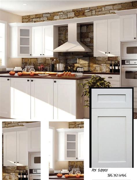 Our kitchen cabinets are unrivaled in cost and quality. Plain White Shaker Cabinets with sharp, crisp lines. Ultra ...