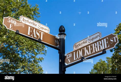 Street Sign In The Historic Lockerbie Square District Indianapolis