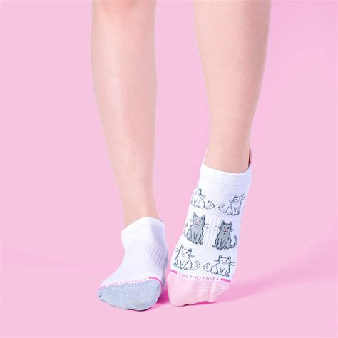 Ankle Compression Socks For Women Dr Motion Kitties