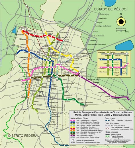 Lineas Del Metro Ciudad De Mexico