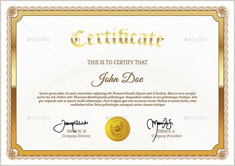 Certificate Design Psd Certificates Templates Free