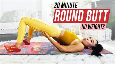 20 Minute Round Booty Workout Grow And Tone Your Booty No Equipment Blogilates