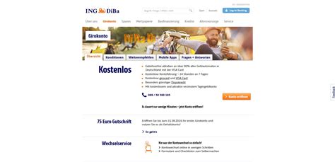 Jederzeit wissen, was auf ihren konten los ist. ING-Diba Bonus Girokonto - 75 Euro sichern ...