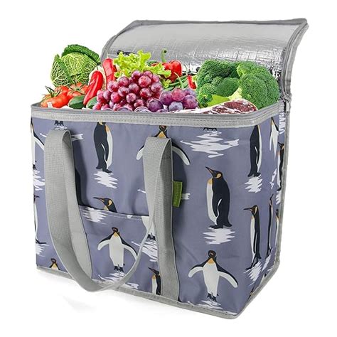 Buy Collapsible Thermal Frozen Food Bag Insulated Cooler Bag Large