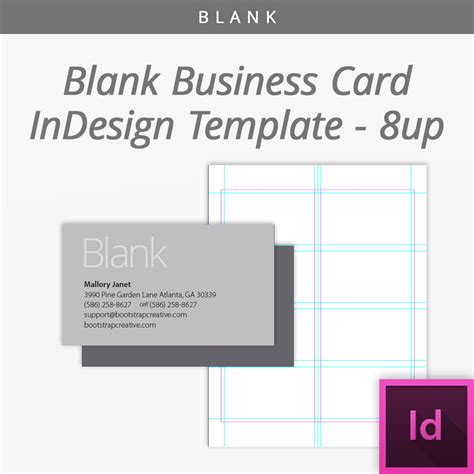 Business Card Template Indesign Blank 8 Up 2023 Free Pdf Download