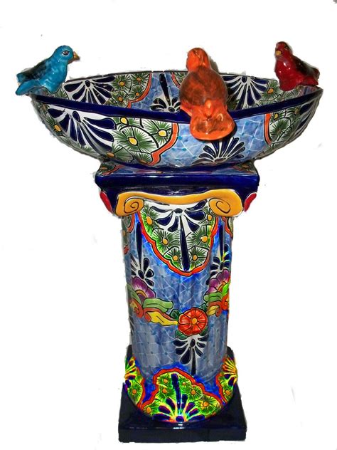Pin By Laura Duran On Bird Baths And Water Fountains Talavera Pottery