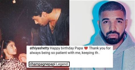 Popular rapper drake wished bollywood's emerging actress, athiya shetty on her 26th birthday with a rather cheesy comment on instagram. Drake Just Commented On Athiya Shetty's Instagram Post And ...