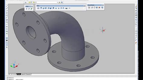 Auto Cad Mechanical 3d Modeling Tutorial Part 1 Youtube