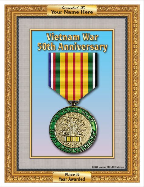 Deecals Vietnam War 50th Anniversary