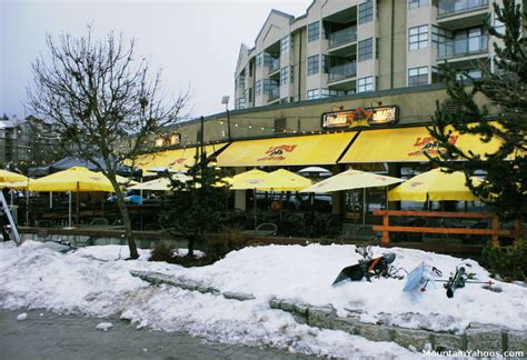 Whistler Blackcomb Canada Ski Resort Apres Ski Dining Bars