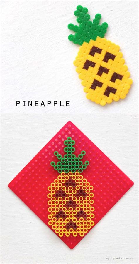 32 Stunning Diy Pineapple Crafts To Brighten Your Day Diy Perler