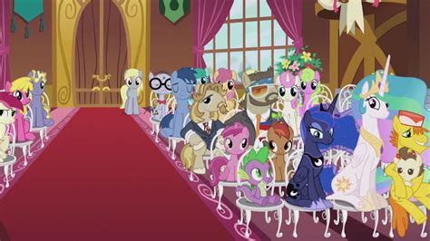 Image Crowd Of Wedding Guests Right Side S5e9png My Little Pony