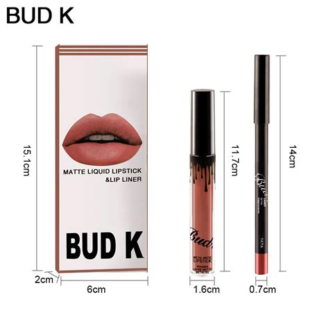 Bud K New Matte Liquid Tint Lipsticklips Pencil Makeup Long Lasting Waterproof Lip Gloss Women