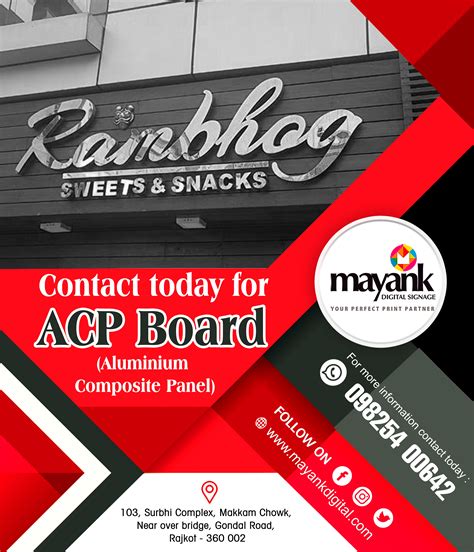 Contact Today For Acp Aluminium Composite Panel Board Mayank