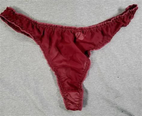 Sexy Sheer Red Wine String Bikini Thong Panties Sheer Sz M Nwot Flattering Sexy 19 92 Picclick