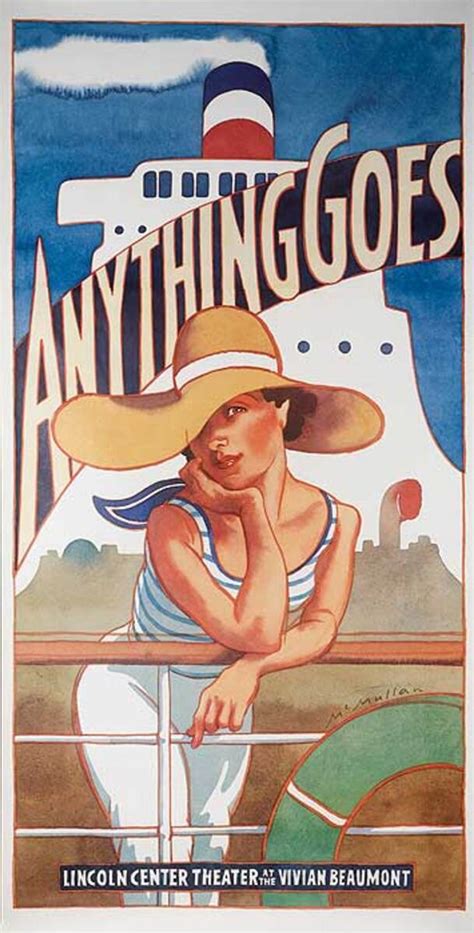 Anything Goes Original Broadway Theatre Poster Front David Pollack