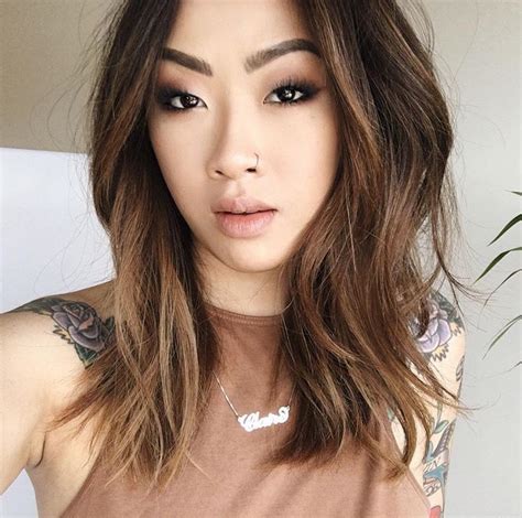 Asian girls with reddish skin tones should avoid dark red hair color since it will only amplify the redness. Claire Marshall | Hair color asian, Asian hair, Balayage hair