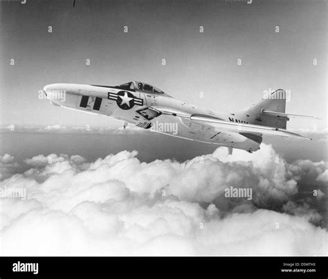 Grumman F9f 8p Cougar Stock Photo Alamy