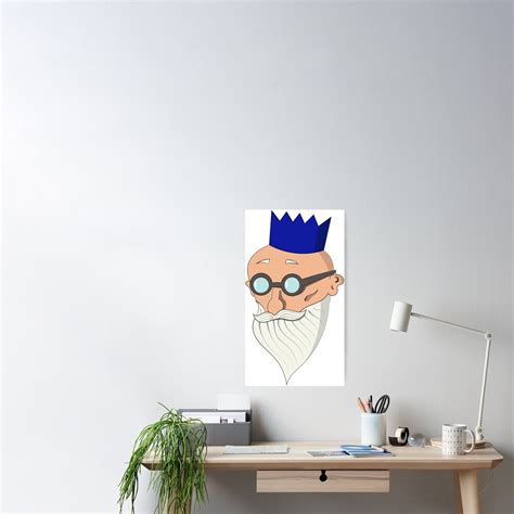 Osrs Wise Old Man Poster By Checkmatedesign Redbubble