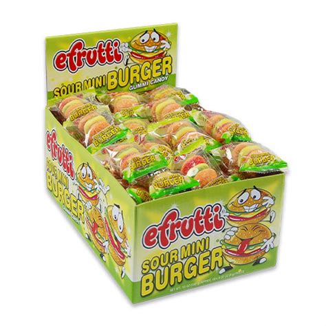 Trolli Efrutti Sour Mini Burger 9g 60pcs Per Display 8dispctn Cej