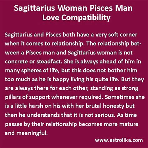 Pisces Woman And Sagittarius Man Compatibility Pisces Man And