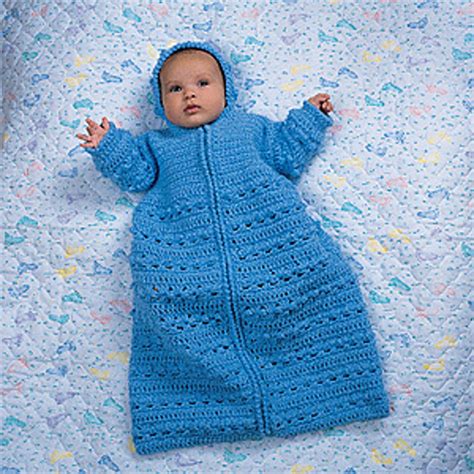 Ravelry Cozy Baby Bunting Pattern By Leisure Arts