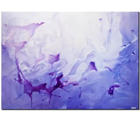 Prints Painting Contemporary Purple Blue Abstract Art Home Decor 7829