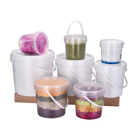 Food Grade L L Cheap Plastic Bucket Transparent Round Plastic Pails China Transparent