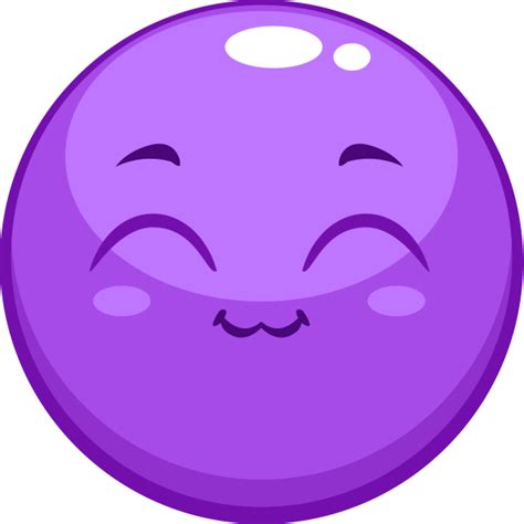 Purple Happy Smiley Symbols And Emoticons