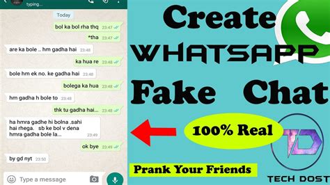 Create Whatsapp Fake Chat In Few Seconds Ur Tech Dost Youtube