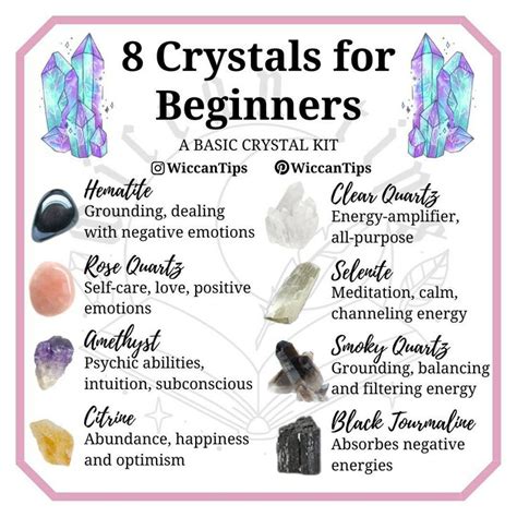 8 Crystals For Beginners Crystals Witchcraft Witch Rituals