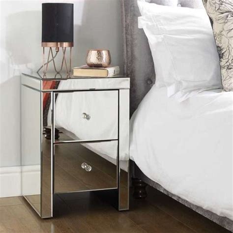 Norman Glass Bedside Table